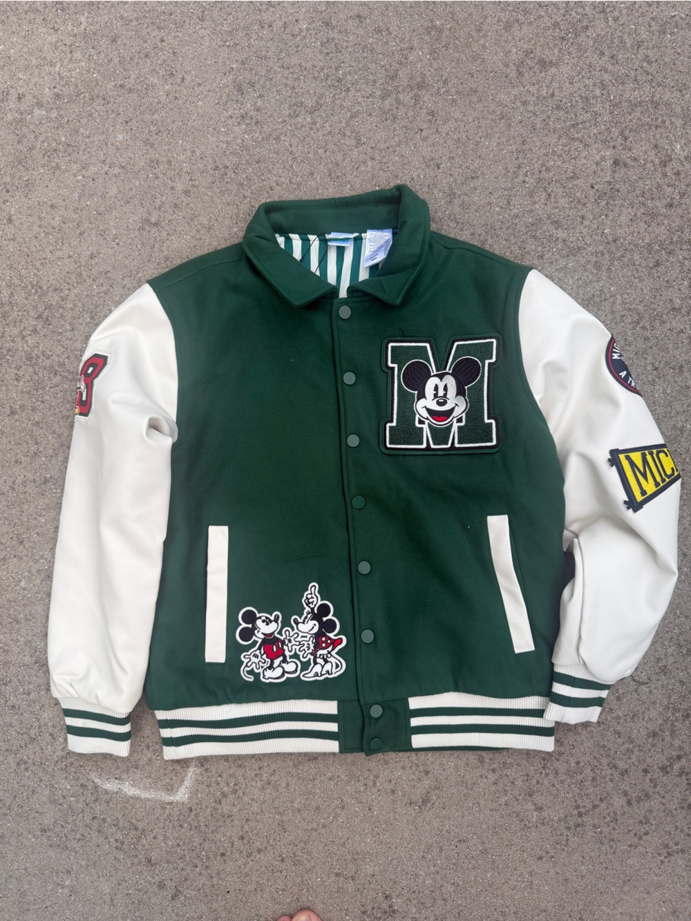 DISNEY VARSITY JACKET Mickey Mouse Unisex Men's S/Women's M